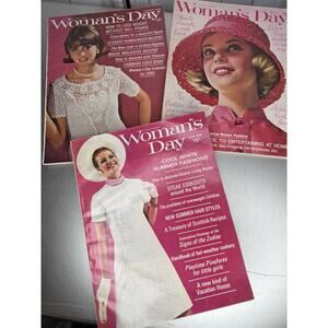 Vintage Woman’s Day Magazine 1960s Lot Of 3 Mod Retro Ephemera
